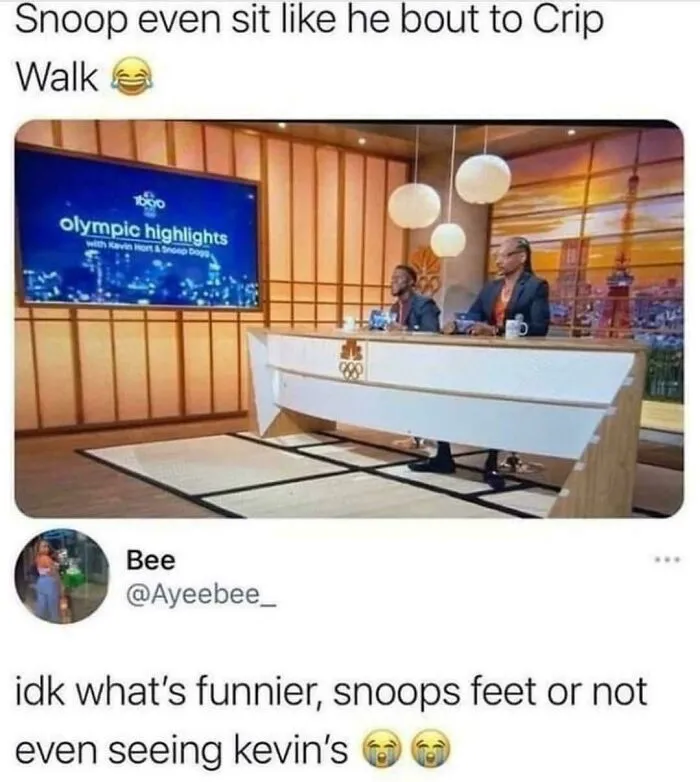 Kevin Just Swinging His Feet
