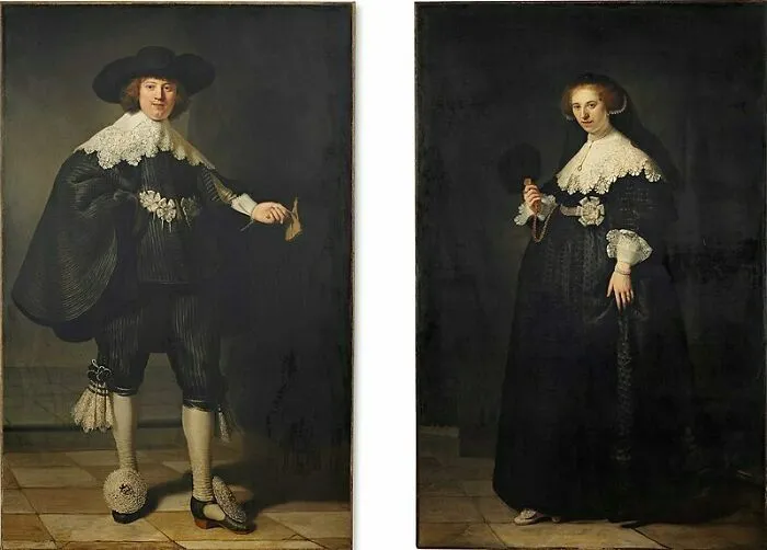 Pendant Portraits Of Maerten Soolmans And Oopjen Coppit
