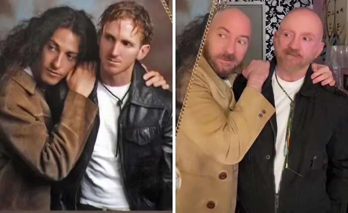 Una Pareja Recrea 30 De Sus Fotos 30 Años después