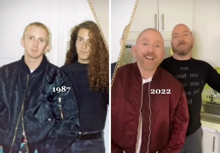 Una Pareja Recrea 30 De Sus Fotos 30 Años después