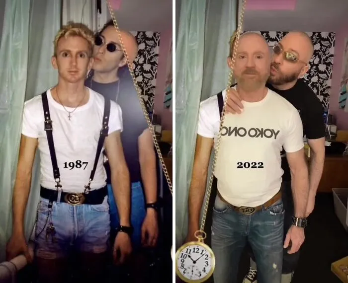 Una Pareja Recrea 30 De Sus Fotos 30 Años después