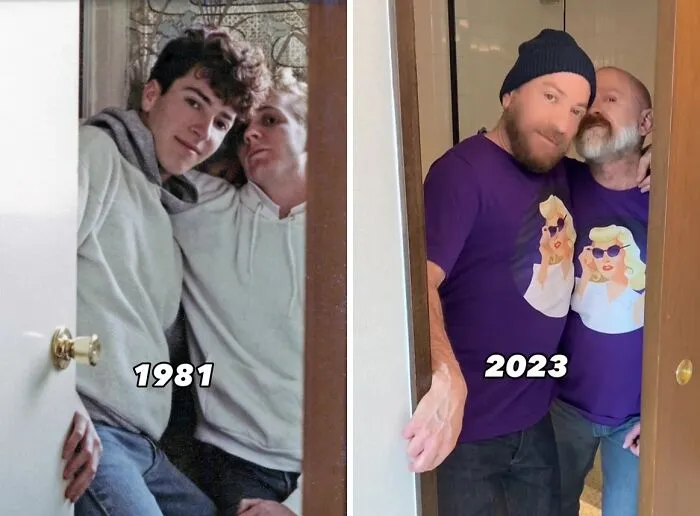 Una Pareja Recrea 30 De Sus Fotos 30 Años después