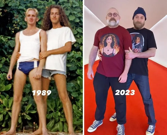 Una Pareja Recrea 30 De Sus Fotos 30 Años después