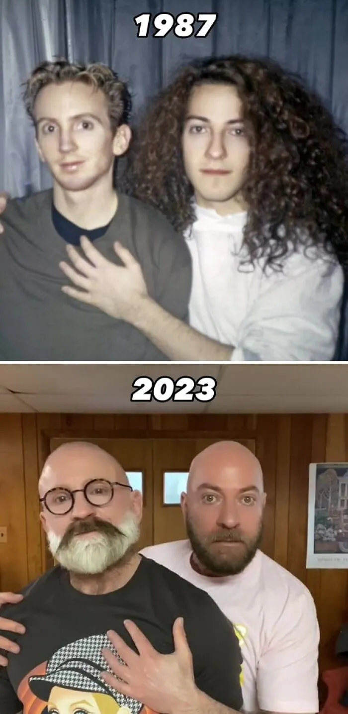 Una Pareja Recrea 30 De Sus Fotos 30 Años después