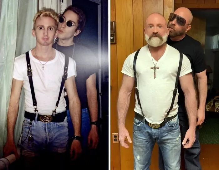 Una Pareja Recrea 30 De Sus Fotos 30 Años después
