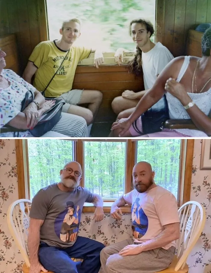 Una Pareja Recrea 30 De Sus Fotos 30 Años después