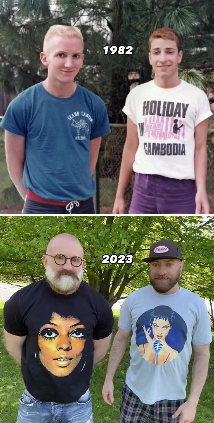 Una Pareja Recrea 30 De Sus Fotos 30 Años después