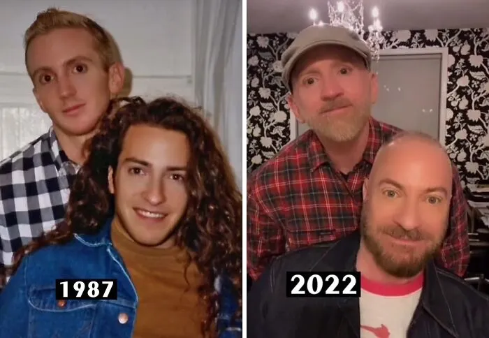 Una Pareja Recrea 30 De Sus Fotos 30 Años después
