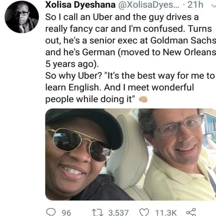 Two Really Cool Guys. This Made Me Smile