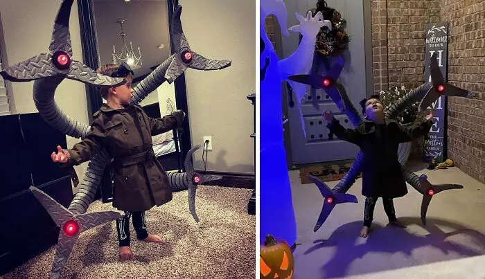 Son’s Doc Ock Costume For Halloween