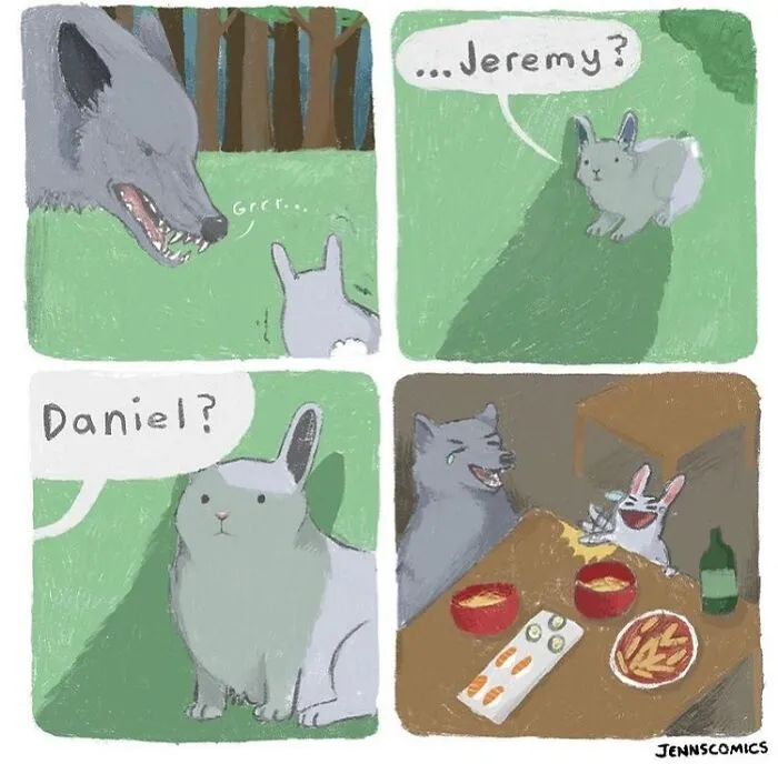 Jenna Noble's 40 Cute Yet Dark Comics With Unexpected Endings (New Pics)