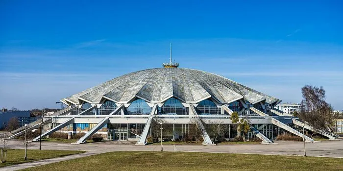 Hala Arena In Poznań, Poland. An Indoor Sporting Arena Built In 1974