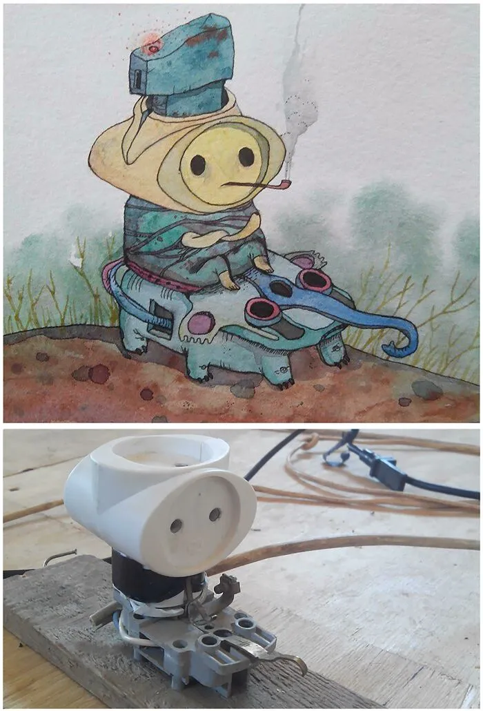 Power Of Imagination, Me, Watercolor And Ink, 2017