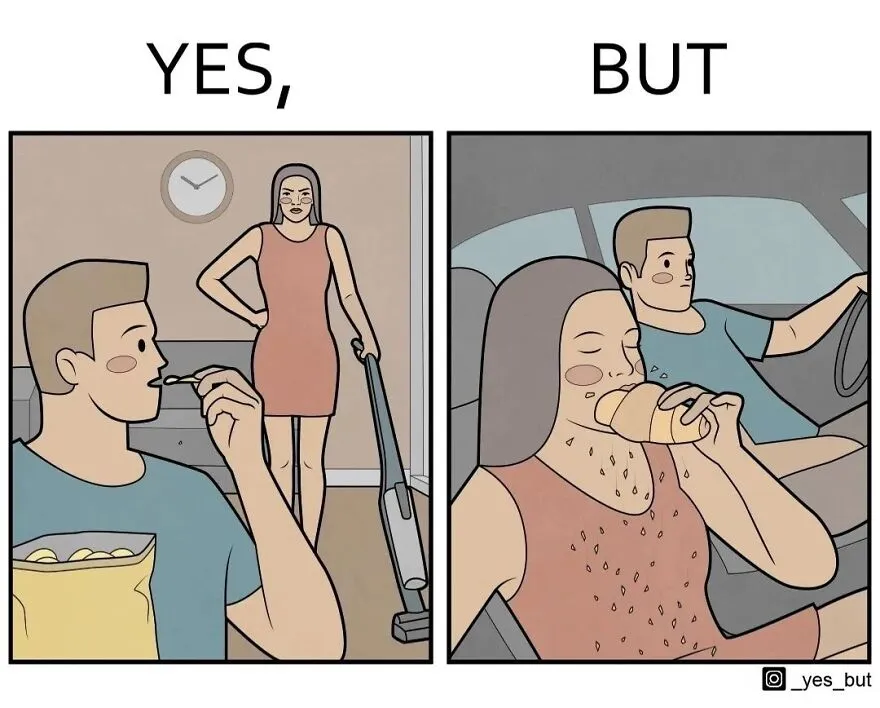 “Yes, But”: Artist Creates A Series Of Illustrations That Depict Our Society’s Contradictions, And Here Are 23 Of The Newest Ones