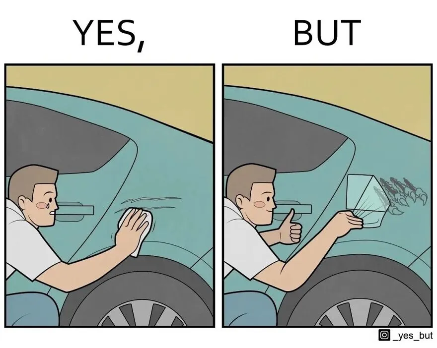 “Yes, But”: Artist Creates A Series Of Illustrations That Depict Our Society’s Contradictions, And Here Are 23 Of The Newest Ones