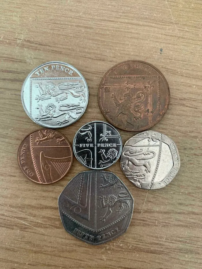 British Coins Make A Shield When Put Together