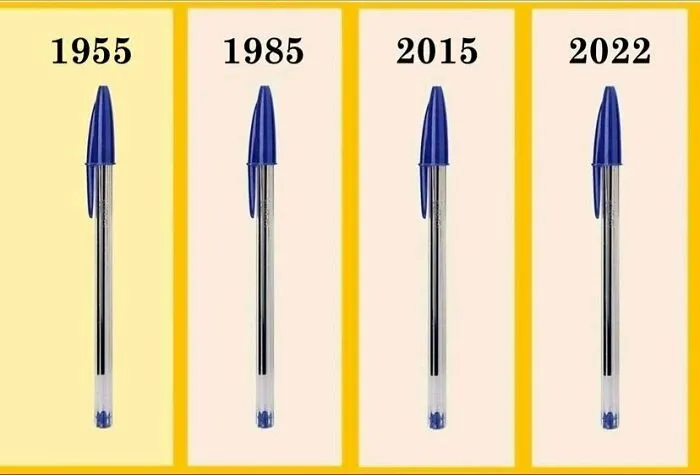  La marca Bic utiliza el mismo diseño de bolígrafo desde 1955