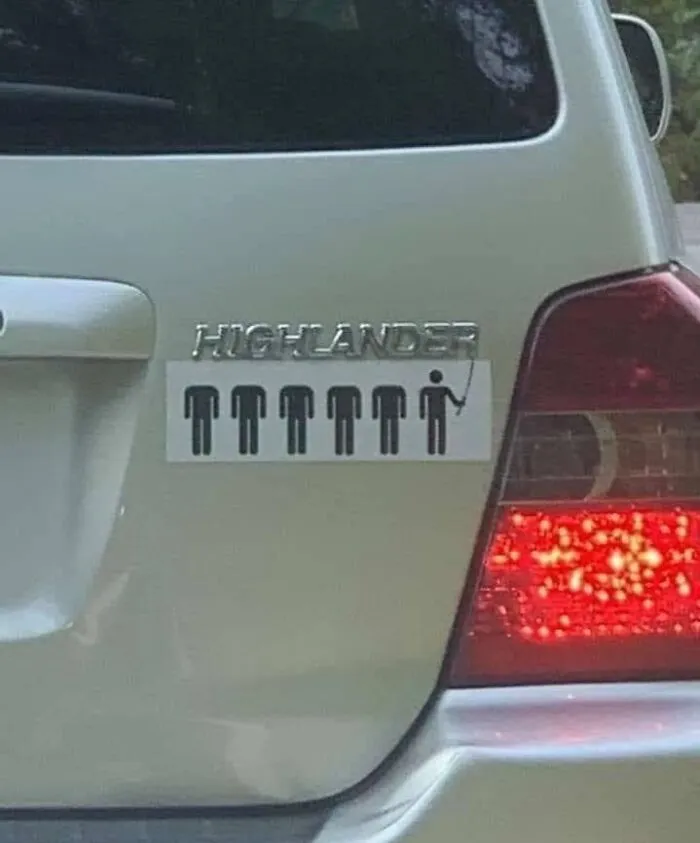 So What Happens If You Find Someone Else With The Same Car And Bumper Sticker?