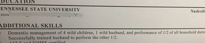 Read This On An Applicant’s Resume