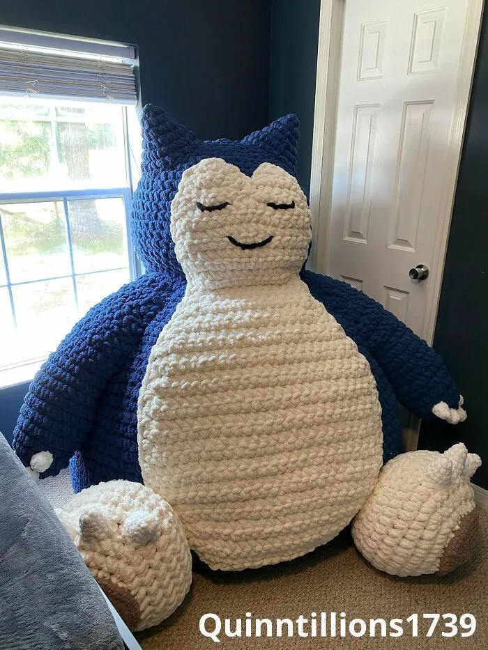 Life Size Snorlax Amigurumi!