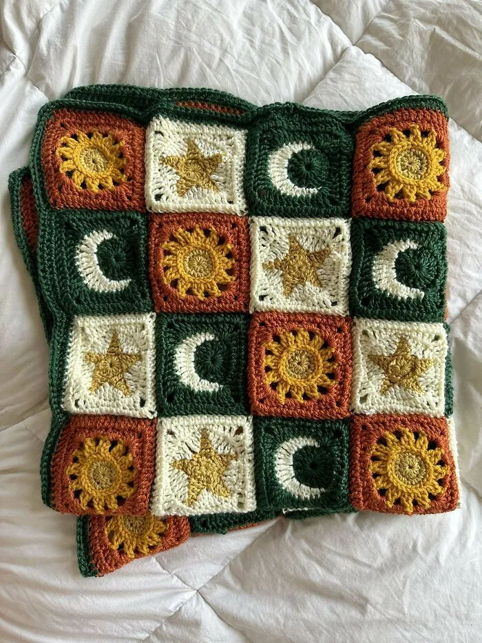 A Finished Baby Blanket For A Friend Who’s Expecting