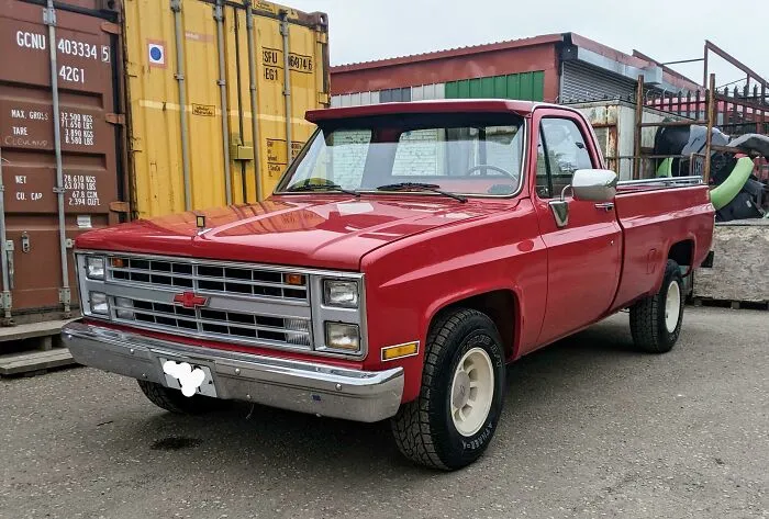 Boss Man Came To Work In His Old American Truck Today. A Rare Sight Here In Scotland