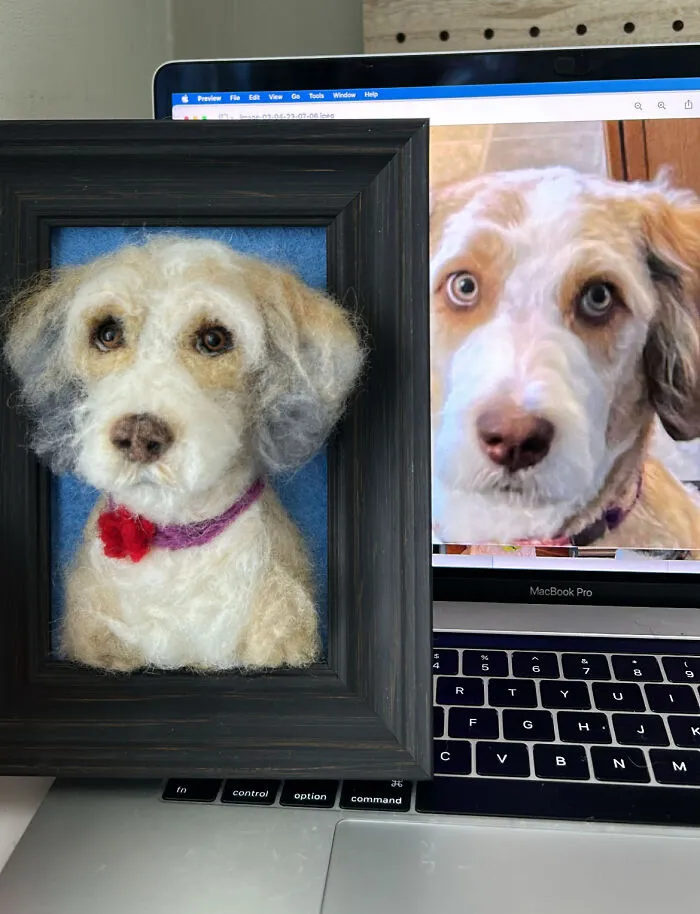 Anneli Kirby Turns Wool Into Three-Dimensional Dog Portraits, And Here Are Her 37 Best Works