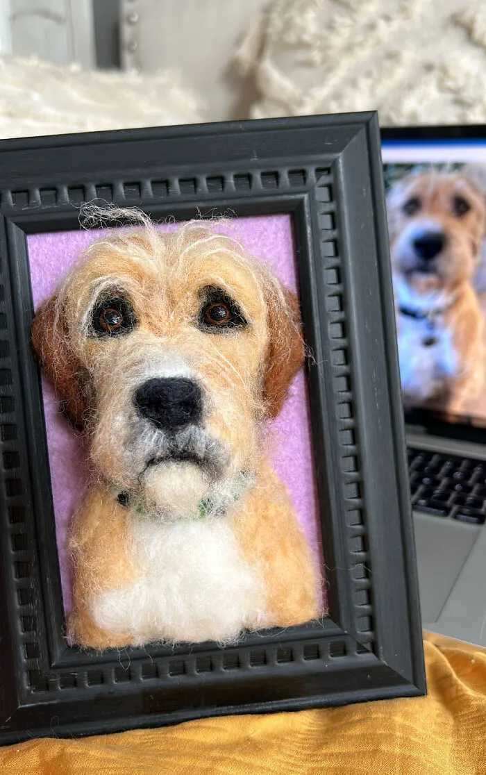 Anneli Kirby Turns Wool Into Three-Dimensional Dog Portraits, And Here Are Her 37 Best Works