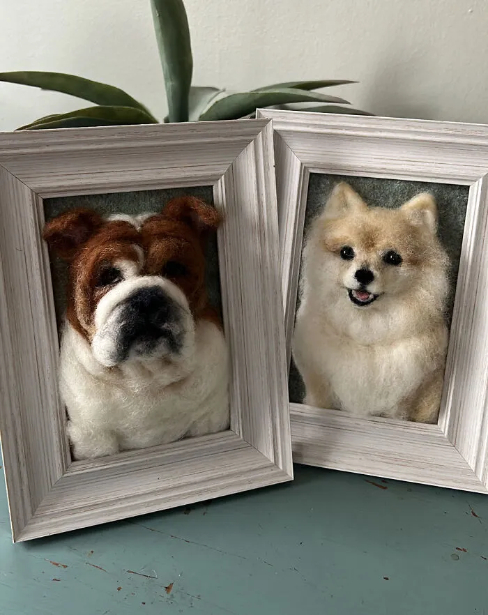 Anneli Kirby Turns Wool Into Three-Dimensional Dog Portraits, And Here Are Her 37 Best Works