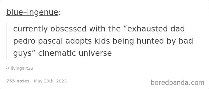Pedro Pascal adopts kids being hunted by bad guys meme