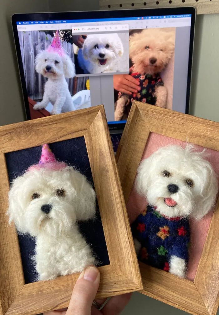 Anneli Kirby Turns Wool Into Three-Dimensional Dog Portraits, And Here Are Her 37 Best Works