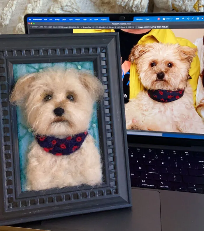 Anneli Kirby Turns Wool Into Three-Dimensional Dog Portraits, And Here Are Her 37 Best Works