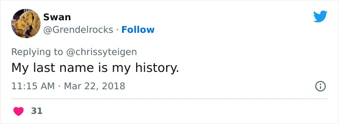 "I'd Really Like To Hear The Reasoning Behind Women Who Won't Take Their Husband's Last Name" (28 Answers)