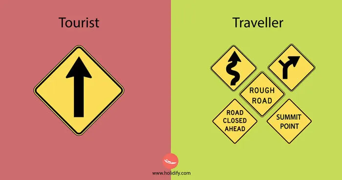 Holidify Released A Series Of Images Illustrating The Differences Between Tourists And Travelers (12 Pics)