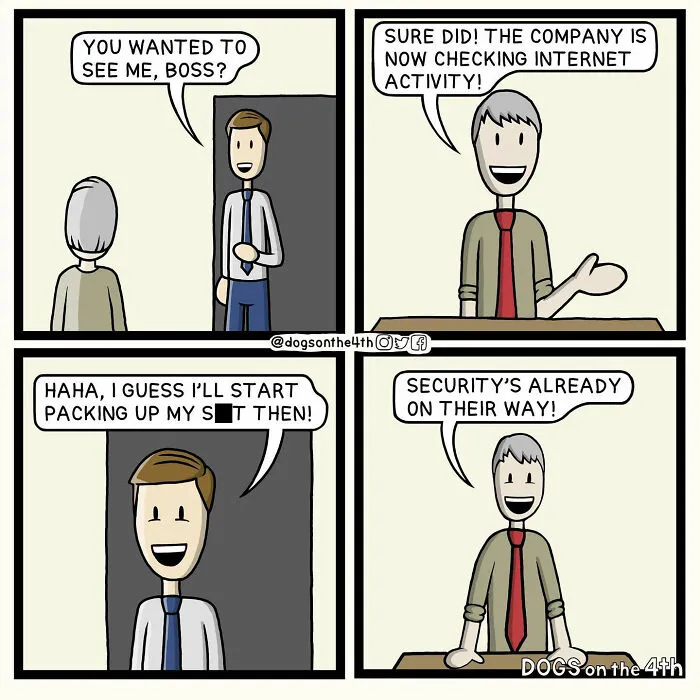 20 More Hilariously Absurd Comics With Unexpected Twists By ‘Dogs On The 4th’