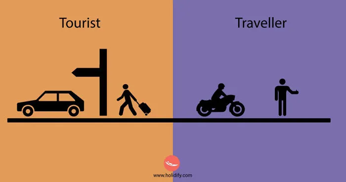 Holidify Released A Series Of Images Illustrating The Differences Between Tourists And Travelers (12 Pics)