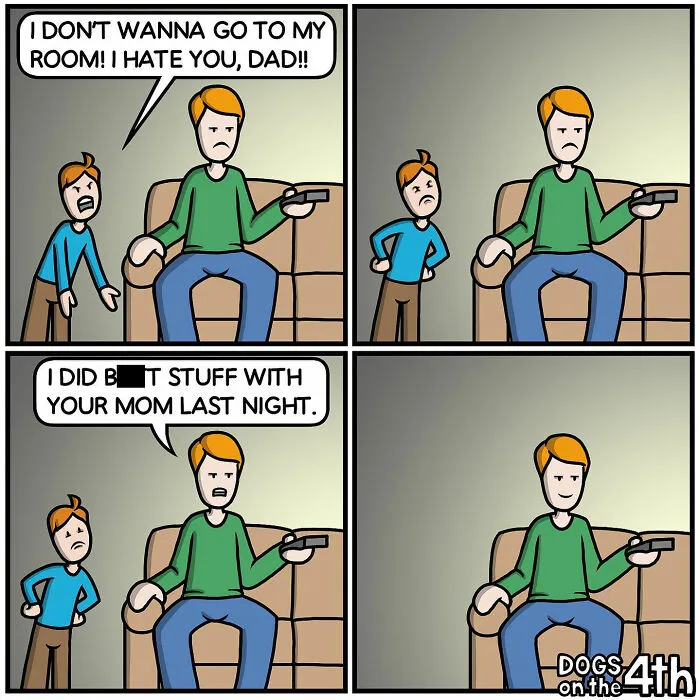 20 More Hilariously Absurd Comics With Unexpected Twists By ‘Dogs On The 4th’