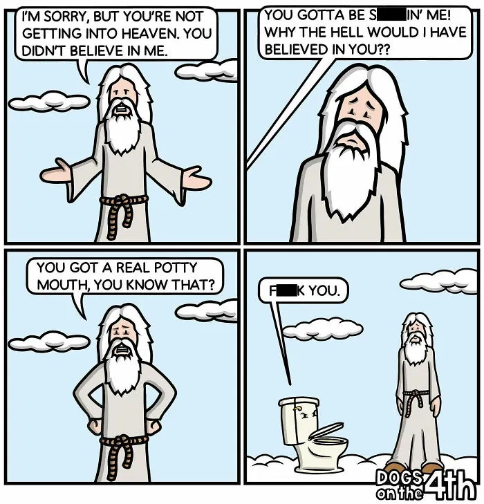 20 More Hilariously Absurd Comics With Unexpected Twists By ‘Dogs On The 4th’