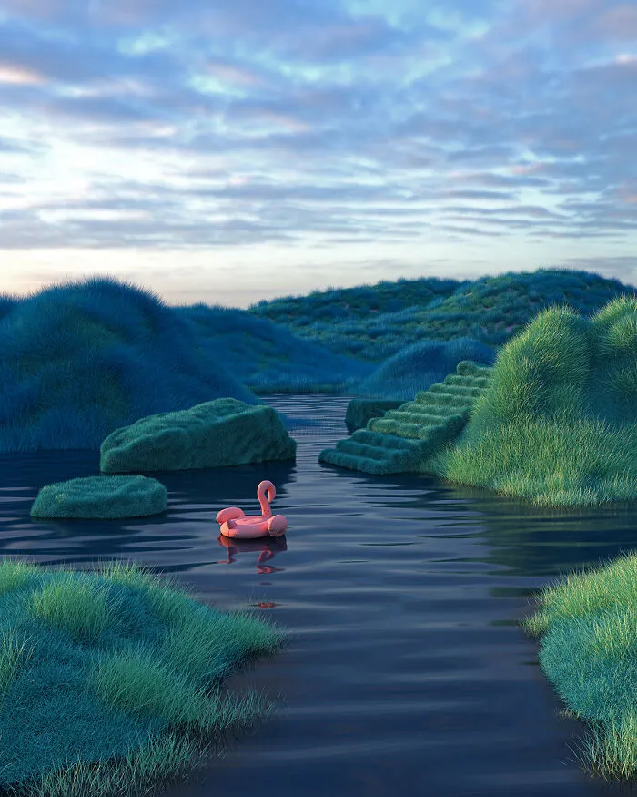 My 20 New Calming 3D Landscapes Designed To Inspire Tranquility, Stillness, And A Meditative State