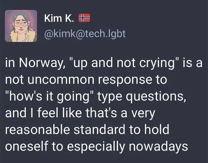 It Appears That Norway Is My Exact Speed? Brb, Gonna Pack