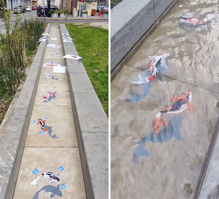30 Ingeniosas y divertidas obras de arte urbano de las calles de Francia por Oakoak (nuevas fotos)