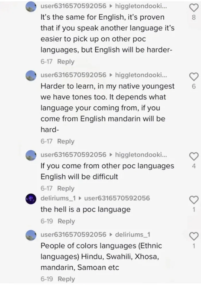 Ahh Yes, My Favourite Language Family, The POC Languages