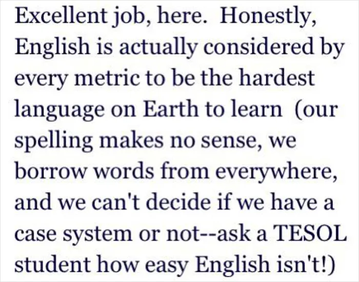 English Hardest Language