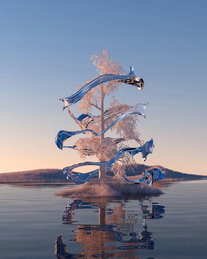 My 20 New Calming 3D Landscapes Designed To Inspire Tranquility, Stillness, And A Meditative State