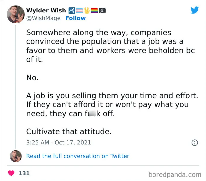 A Job Is Little More Than Just Us Trying To Survive!