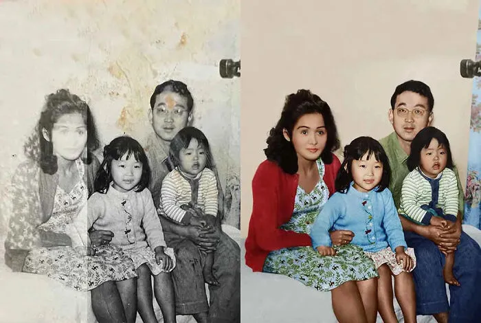 10 Examples Of Photo Restoration, Colorization, And Retouch Of Portraits From Around The World