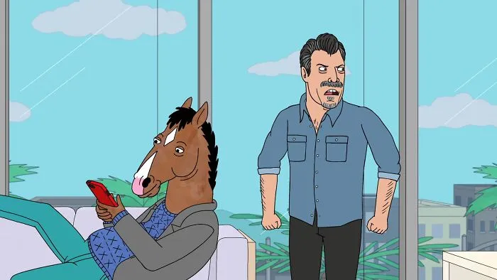 Scene from "BoJack Horseman" cartoon