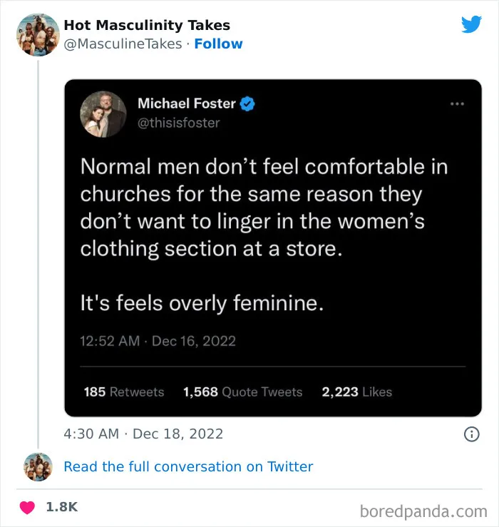 "Welcome to the Alpha Zone": 40 Absurdly Masculine Takes That Are So Bad, They Had To Be Shamed On This Twitter Page (New Posts)