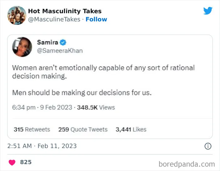 "Welcome to the Alpha Zone": 40 Absurdly Masculine Takes That Are So Bad, They Had To Be Shamed On This Twitter Page (New Posts)