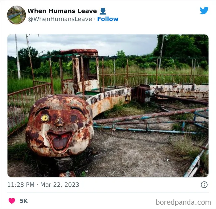 "When Humans Leave, Nature Starts To Take Back": 35 Abandoned Places Lost In Time